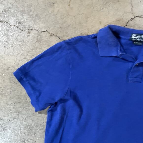 Polo Ralph Lauren Polo Shirt Men's XL Classic Fit Mesh Pony Logo Blue - Picture 3 of 7